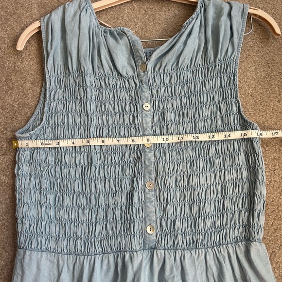 SOFT SURROUNDINGS LIGHT BLUE DRESS-M - Picture 2 of 4